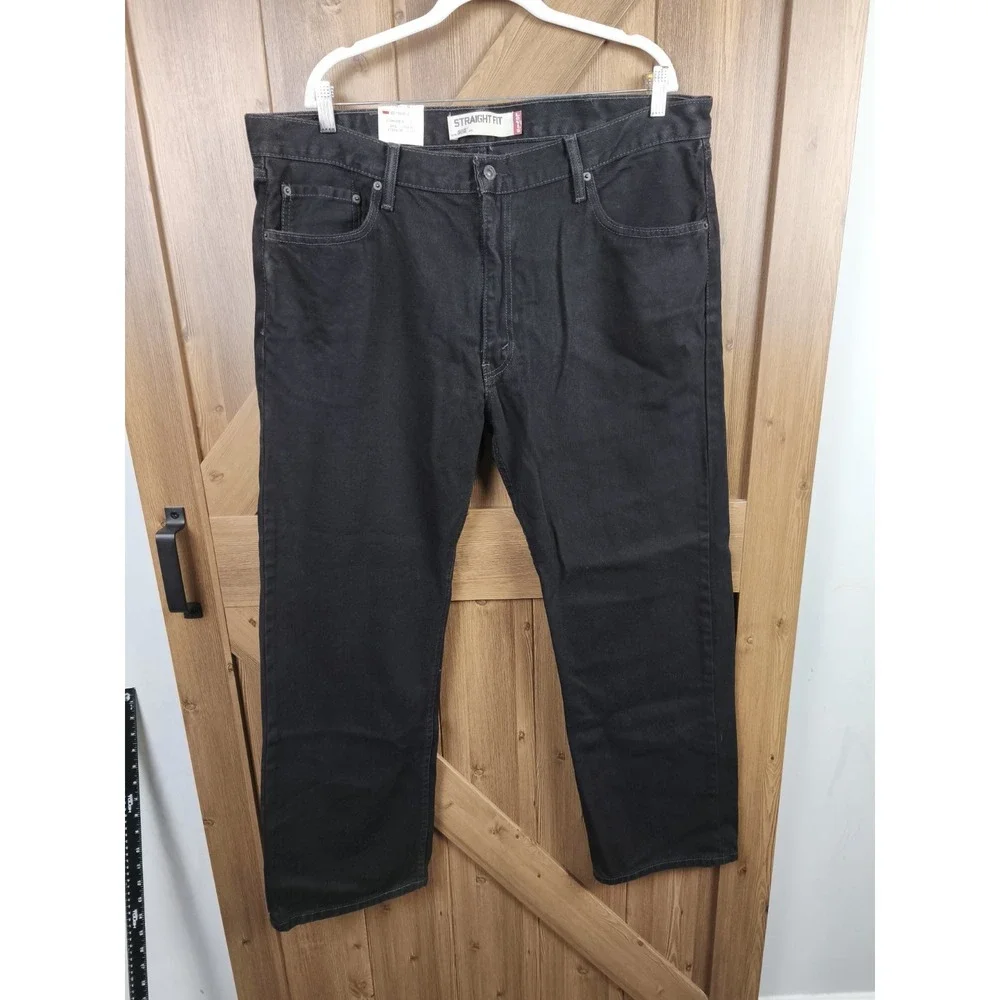 Levi's 505 Regular Fit Black Straight Leg Jeans Men's 40x30